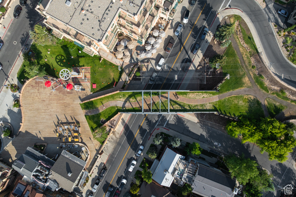 Aerial view of property and surrounding area