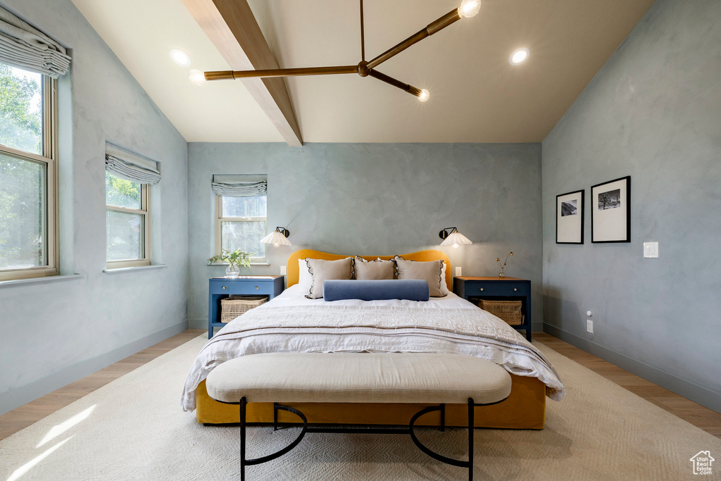Bedroom featuring wood finished floors
