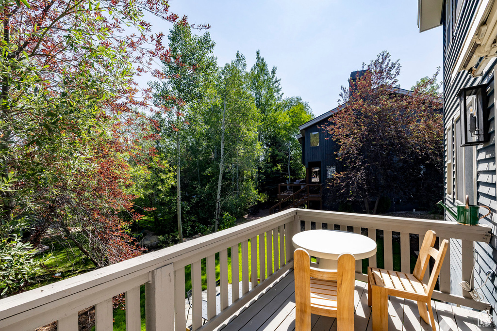 View of deck