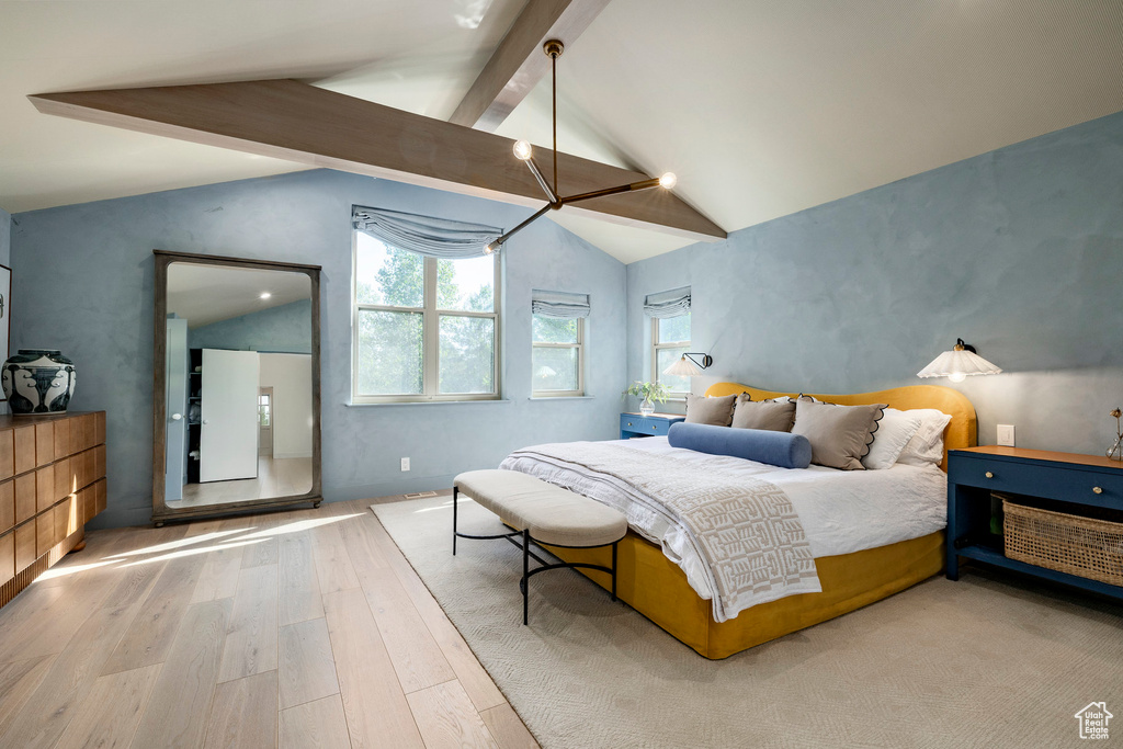 Bedroom featuring wood finished floors