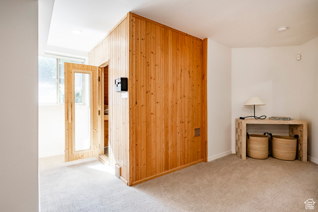 Hall with carpet