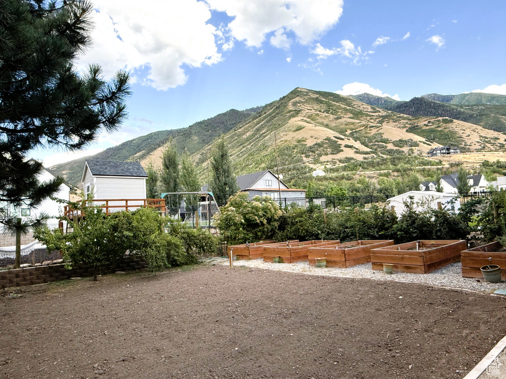 View of mountain backdrop
