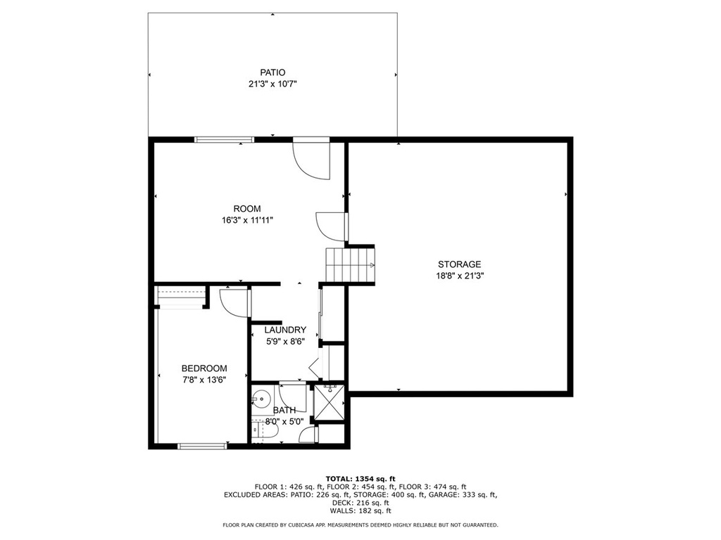 View of room layout