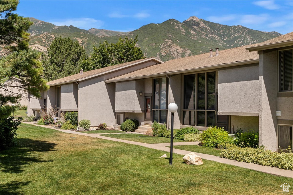 View of property featuring a mountain view