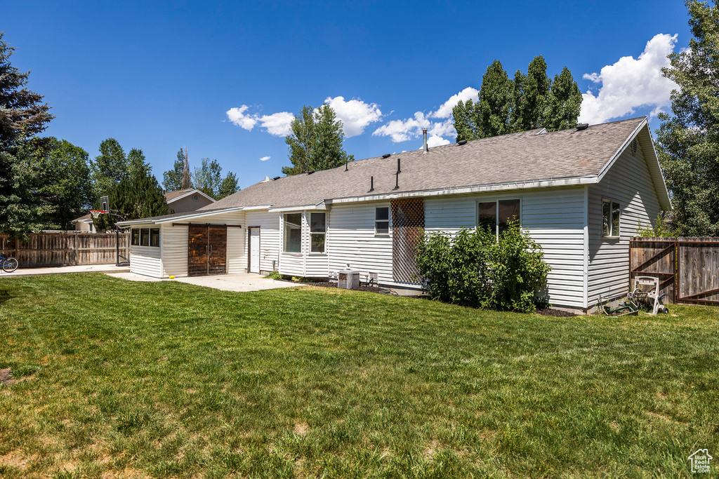 Back of house featuring a patio