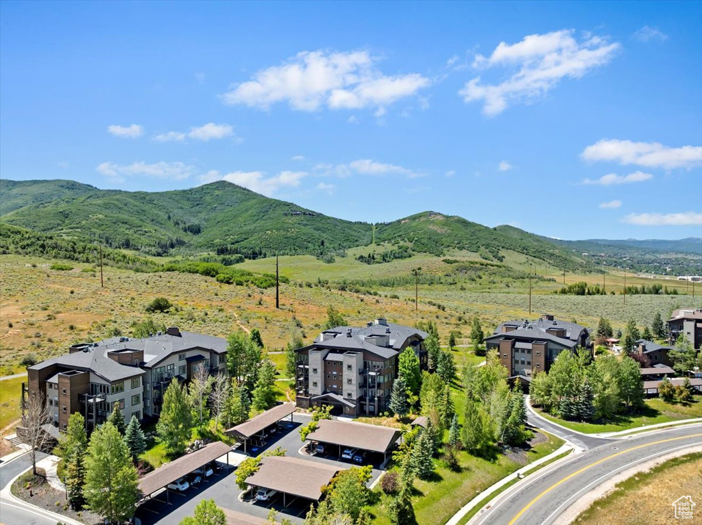 Bird\'s eye view of mountains