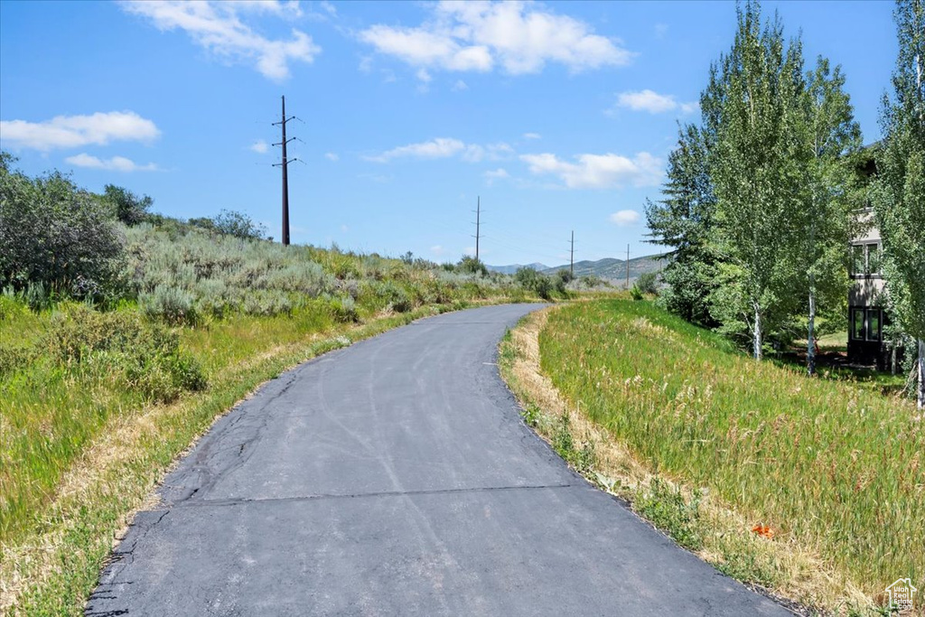 View of asphalt road