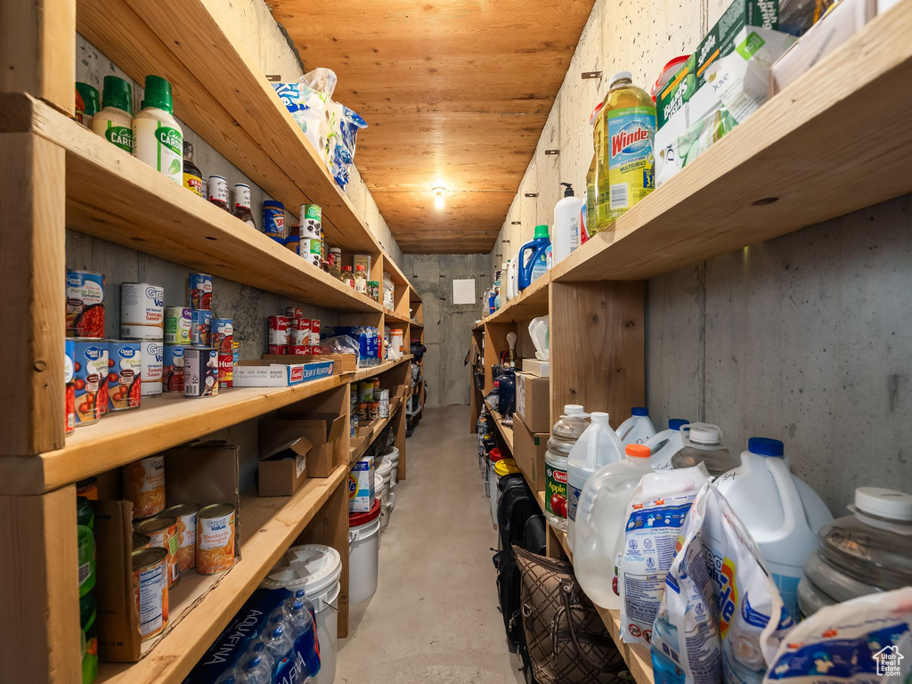 View of storage area
