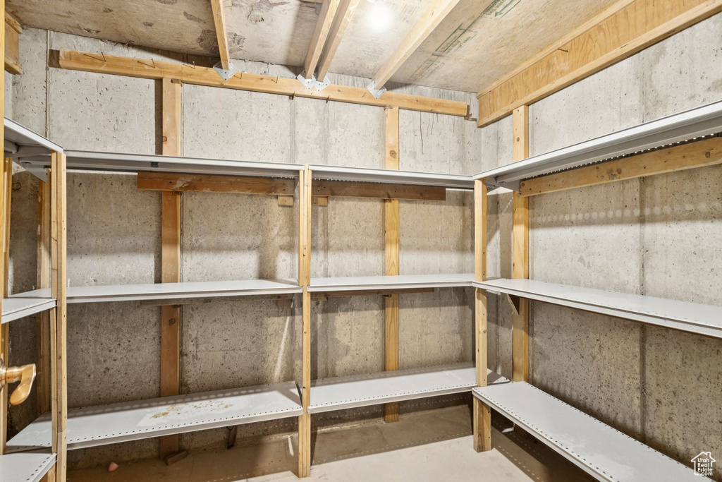 View of storage area