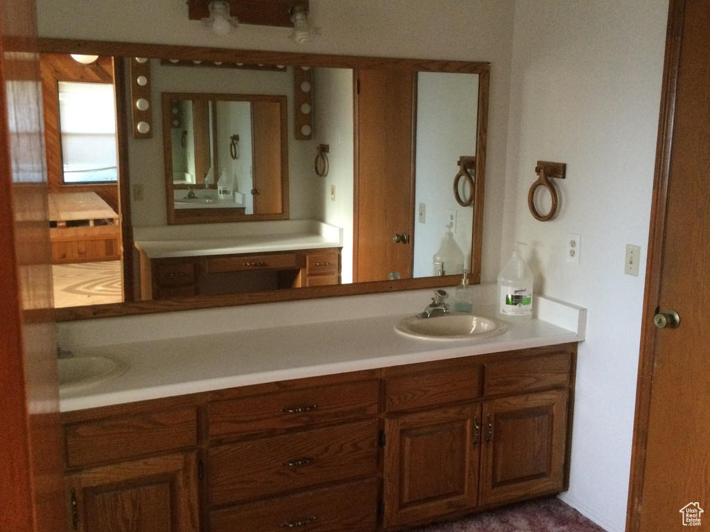 Bathroom with double vanity