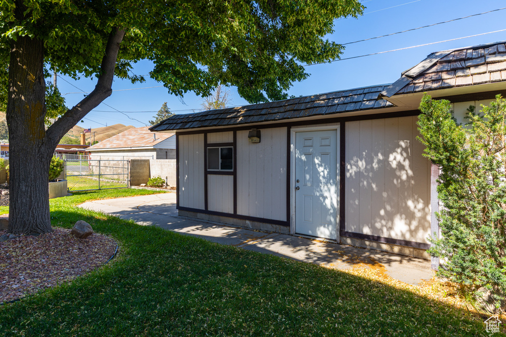 View of shed