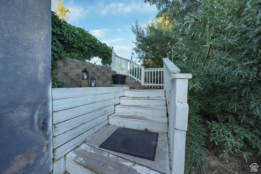 Exterior view of stairs