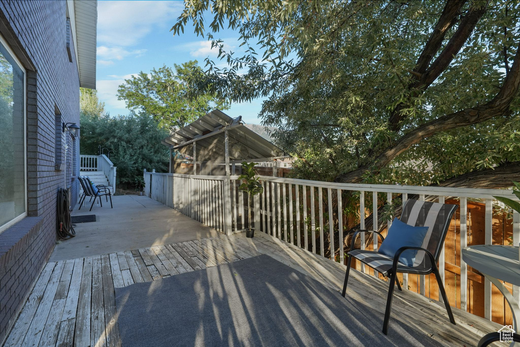 View of deck
