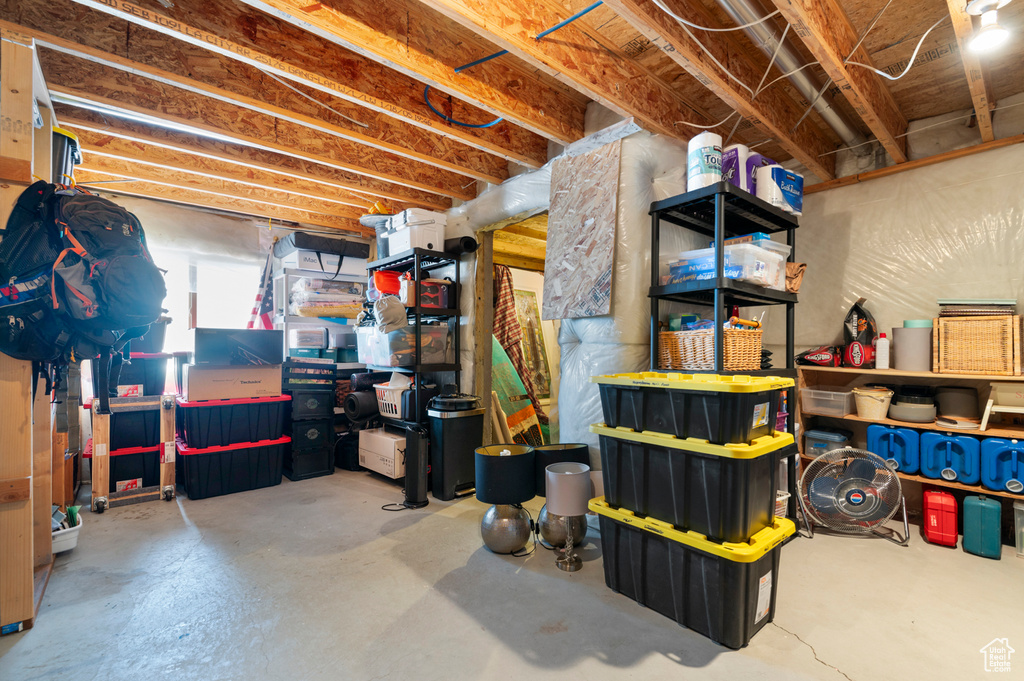 View of basement