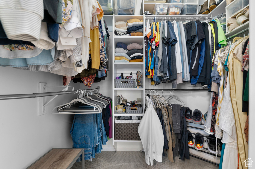 View of spacious closet