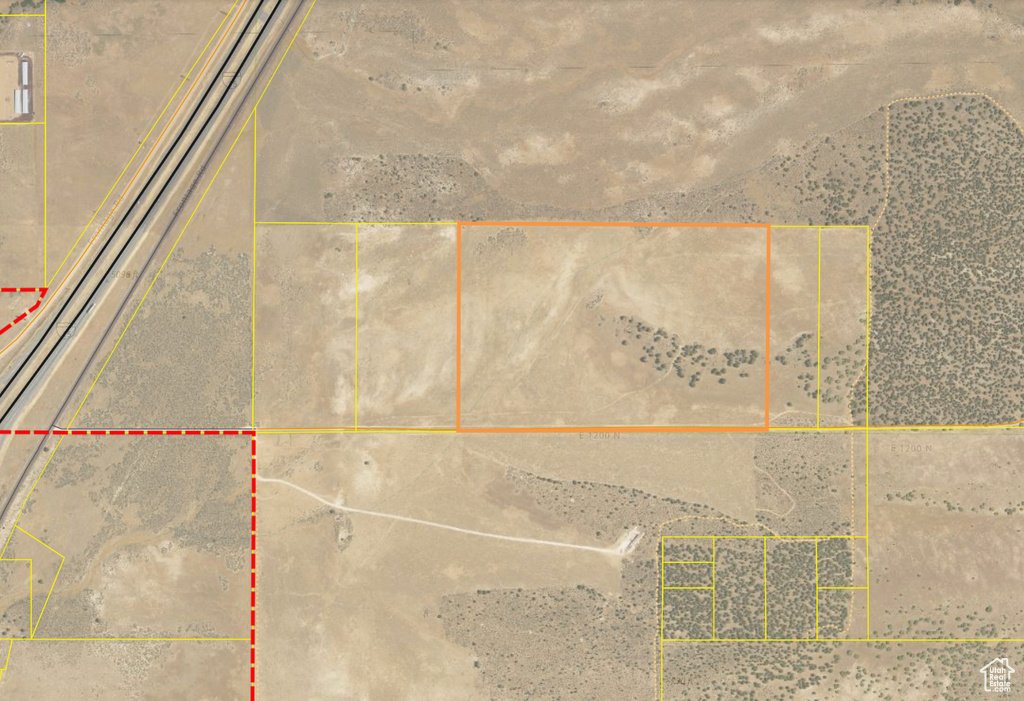 Map / location with property parcel outlined