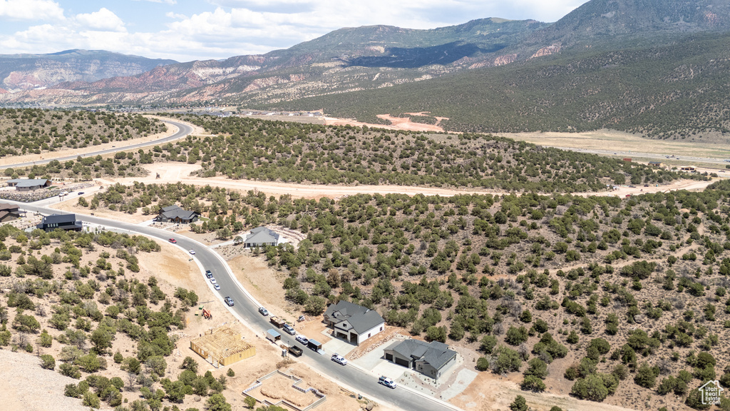 Drone / aerial view of mountains