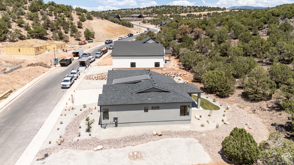 View from above of property
