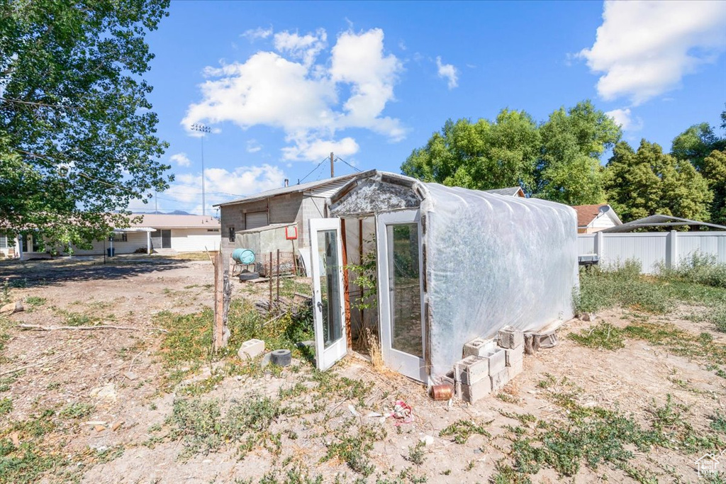 View of outbuilding