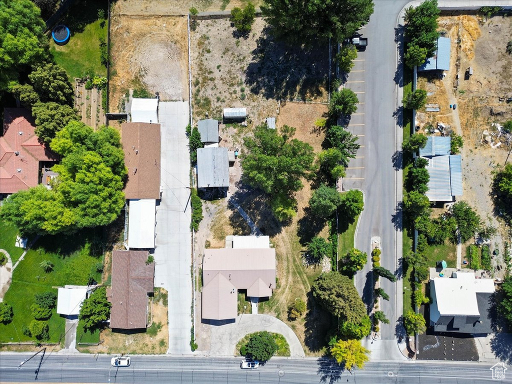 Aerial view of residential area