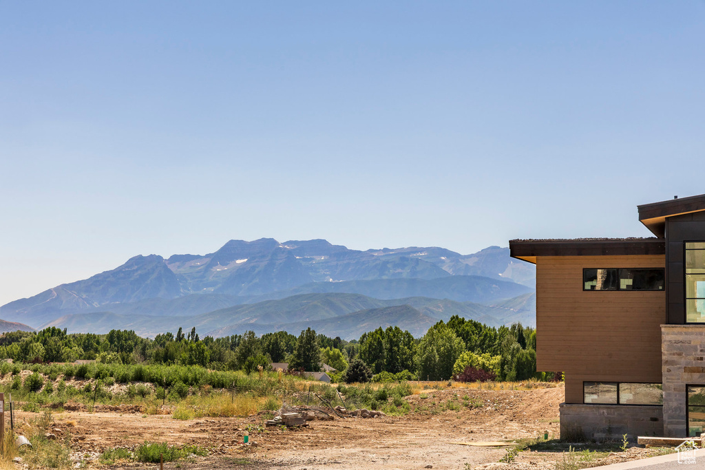 View of mountain background