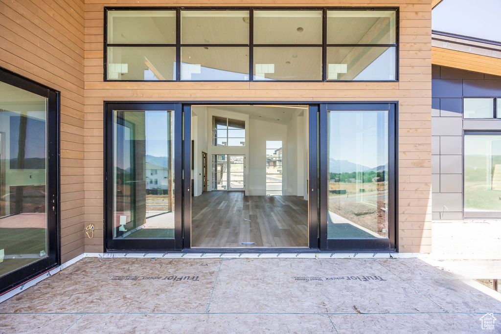 Doorway to property