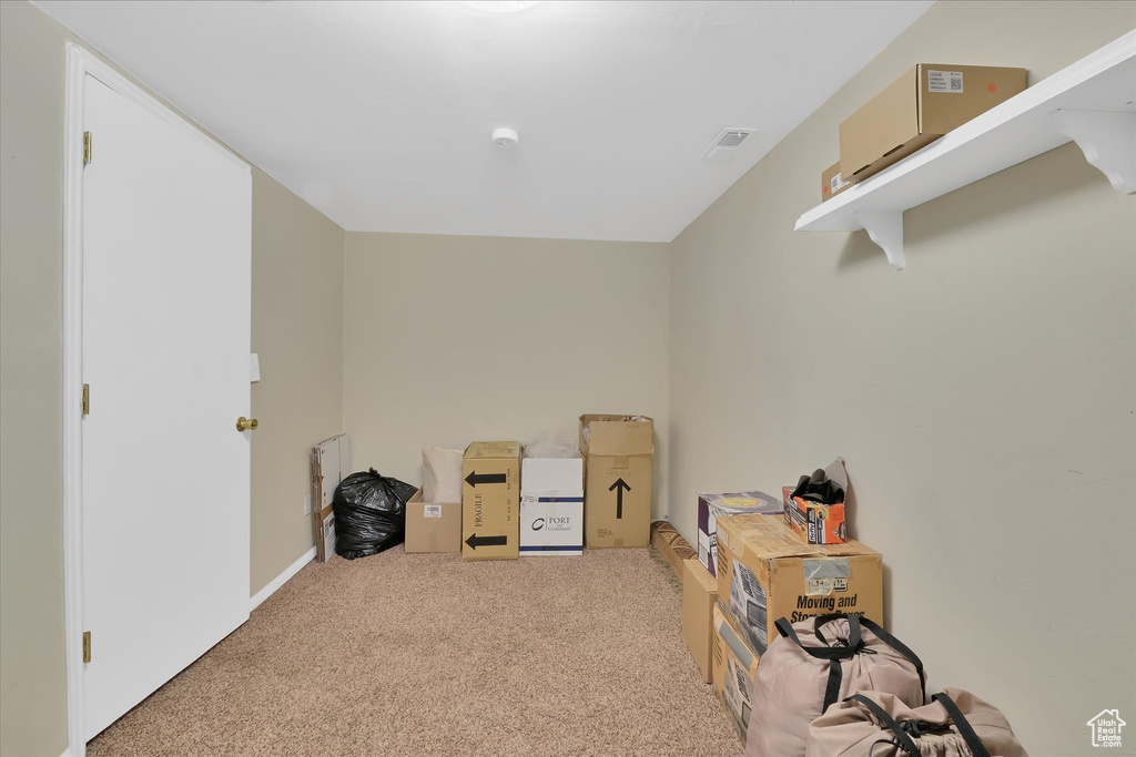 Misc room featuring carpet flooring