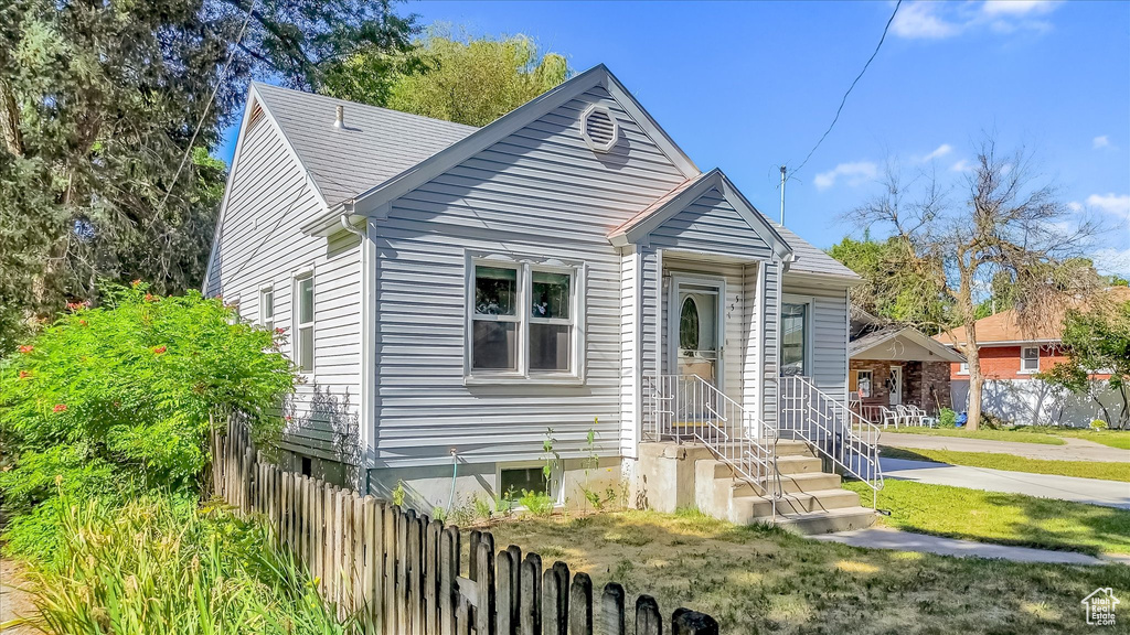 View of front of home