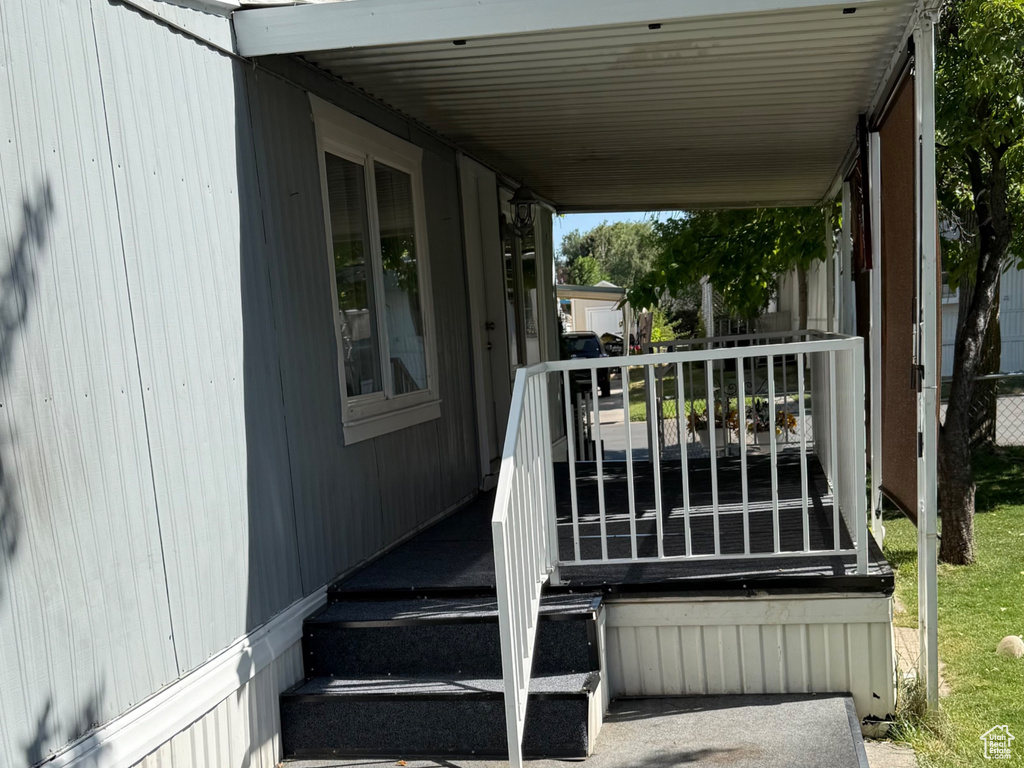 Doorway to property