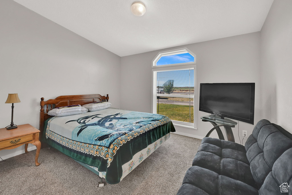 Bedroom featuring carpet flooring