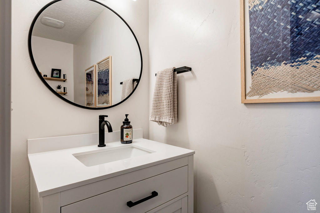 Bathroom featuring vanity