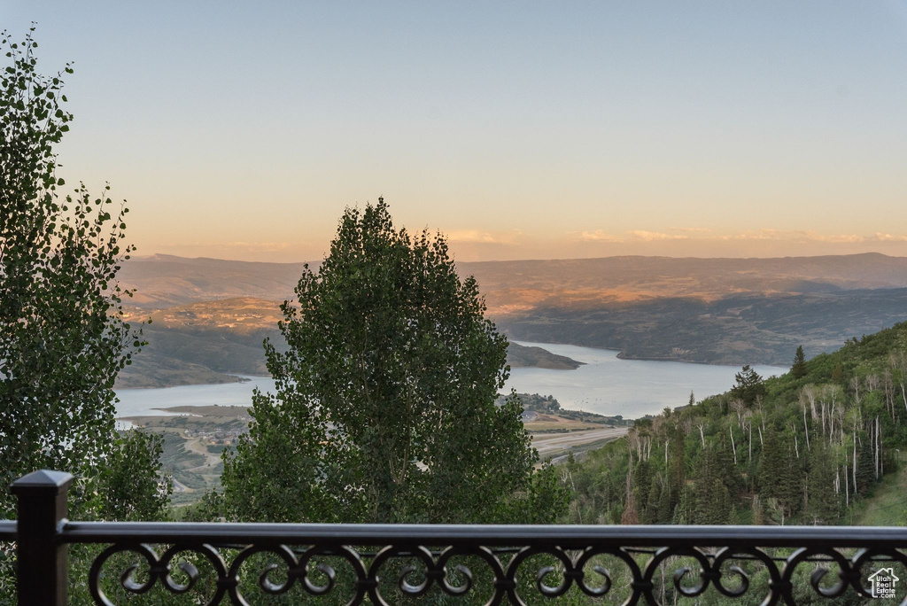 Water view with a mountain backdrop