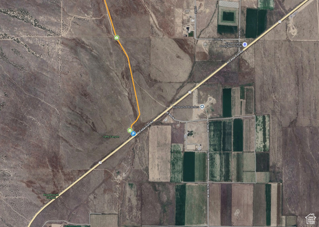 Aerial overview of property\'s location