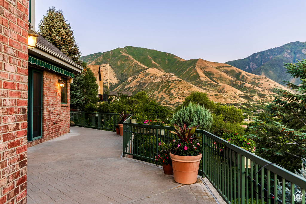 View of mountain backdrop
