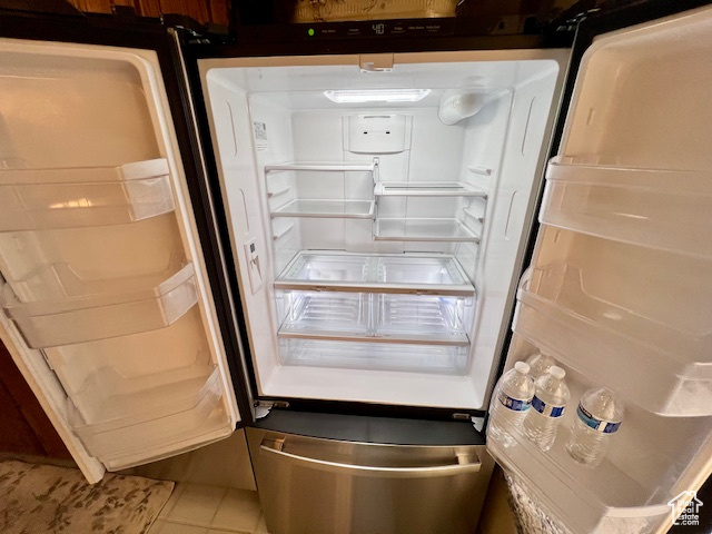 Kitchen view of refrigerator