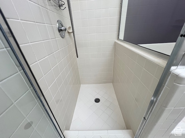 Bathroom featuring a stall shower
