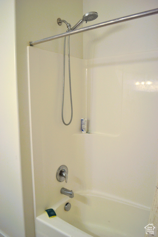 Full bathroom featuring  shower combination