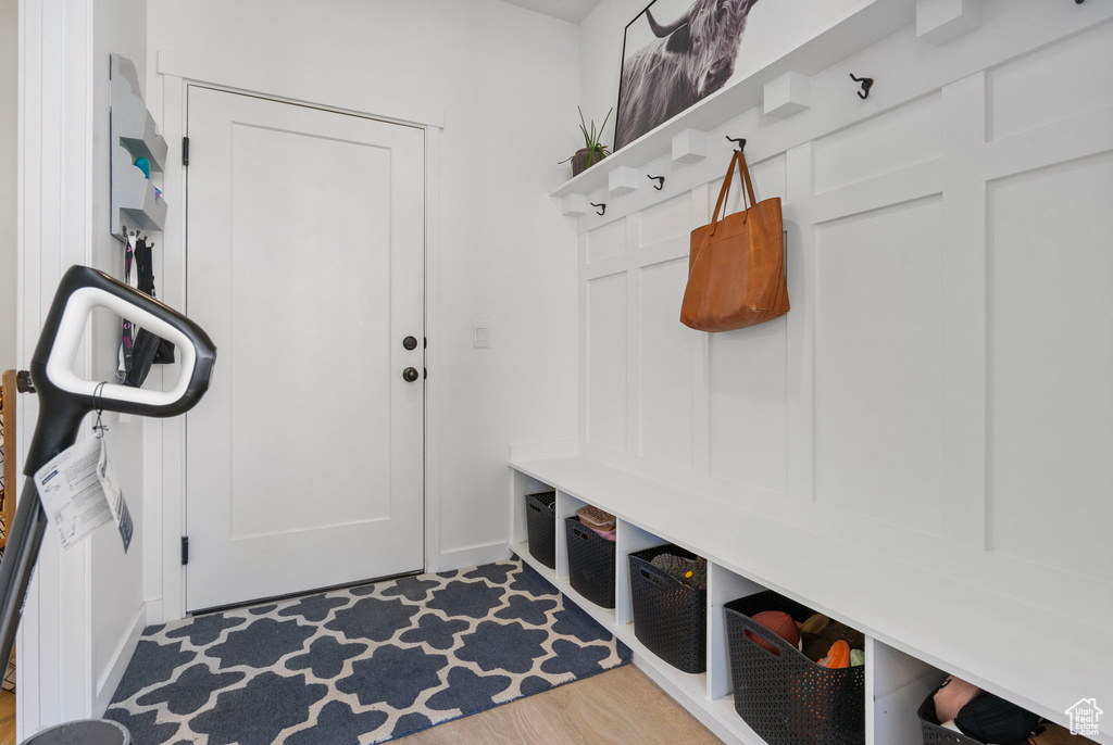 Mudroom with baseboards