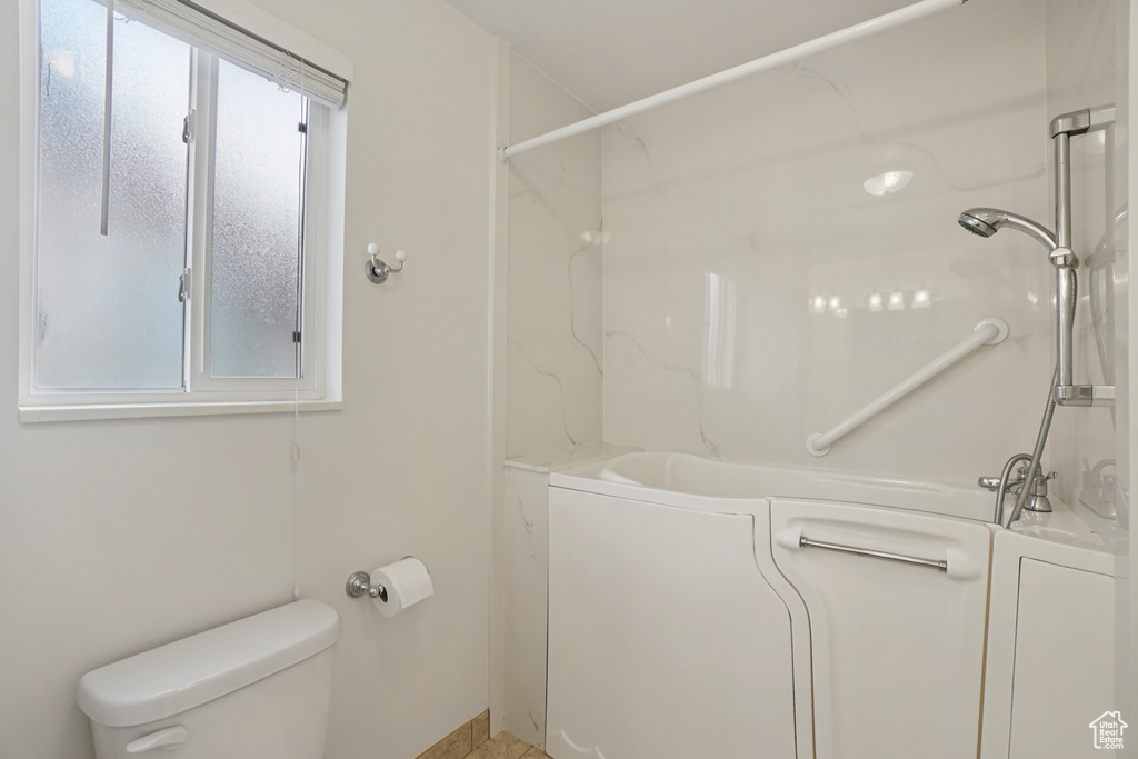 Full bathroom with a shower