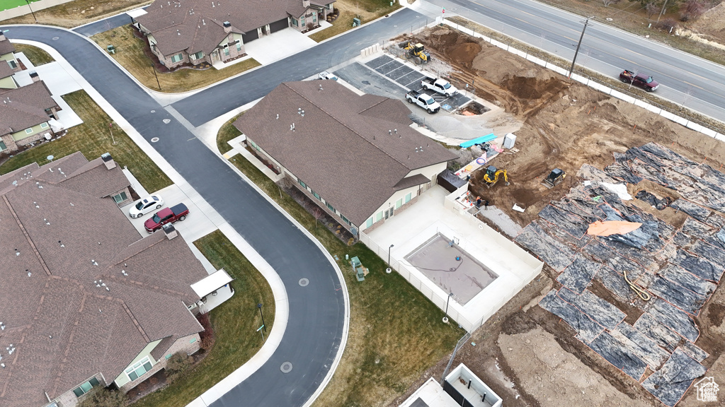 View of property location with nearby suburban area
