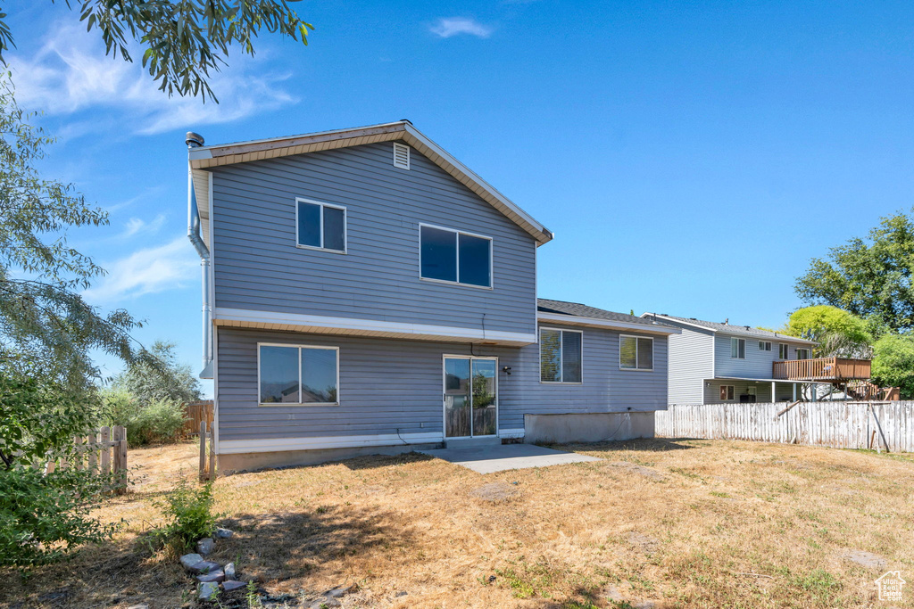 Rear view of property