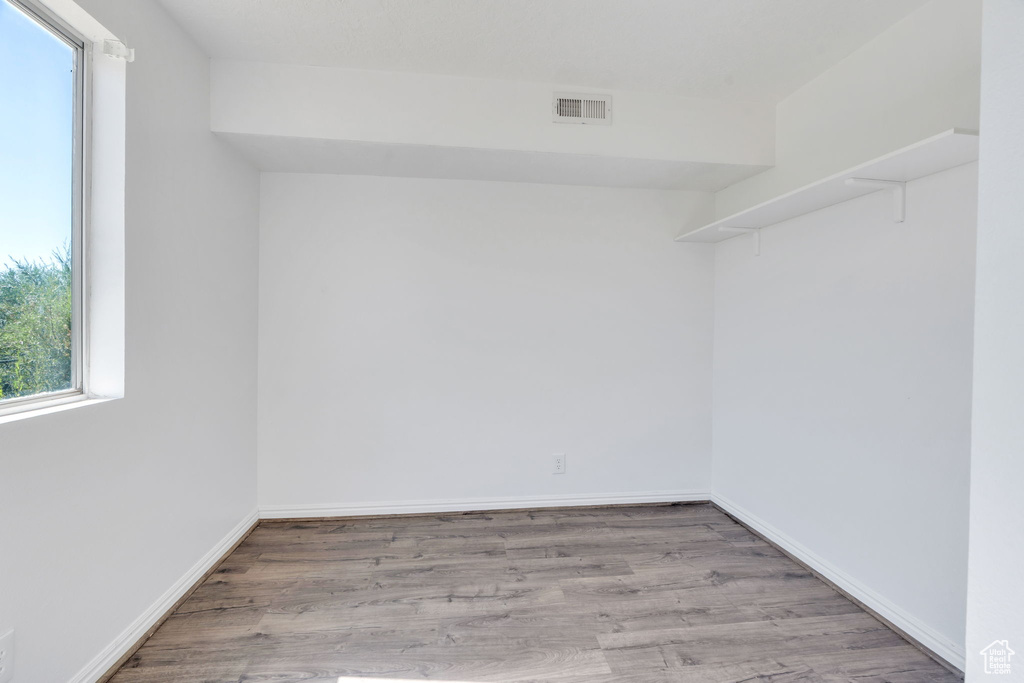 Spacious closet featuring wood finished floors