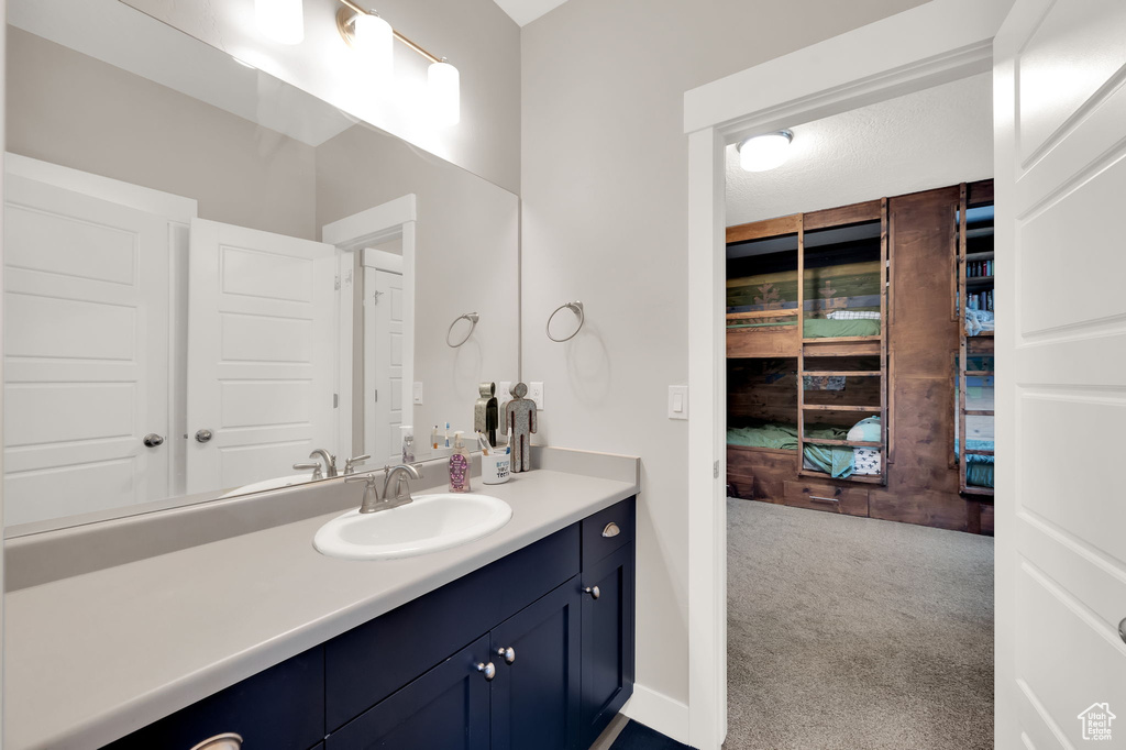 Bathroom featuring vanity