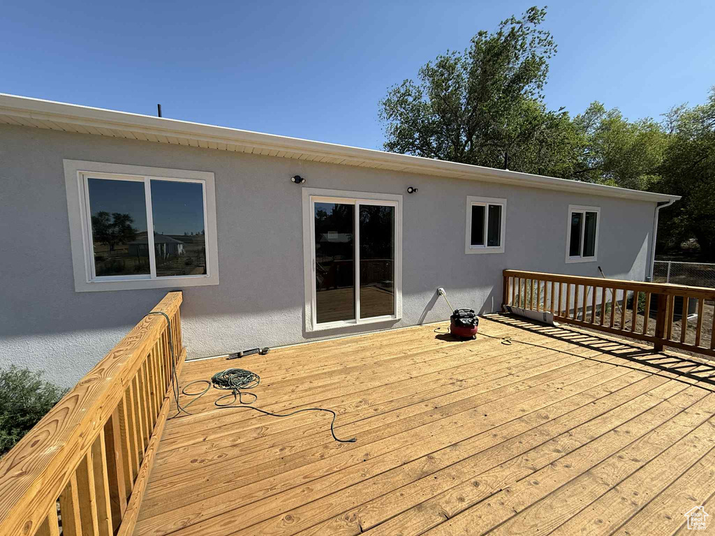 View of deck