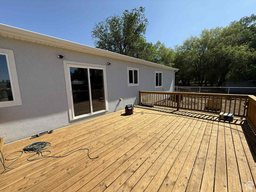 View of wooden terrace