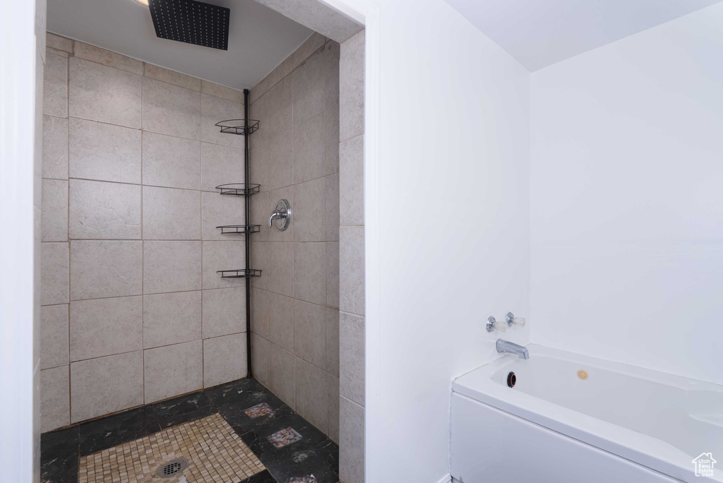 View of full bath