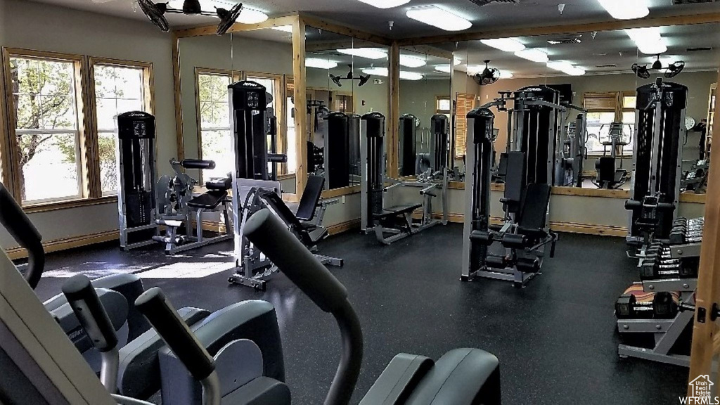 View of exercise room
