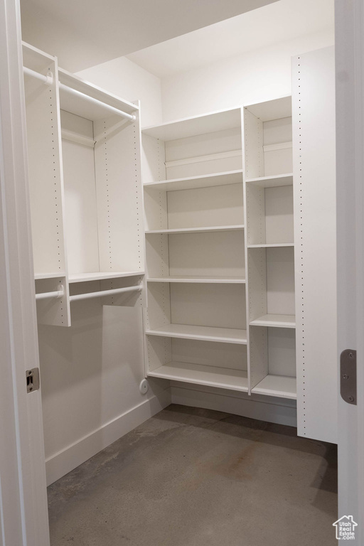 View of spacious closet