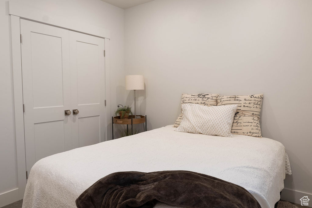 Bedroom with a closet
