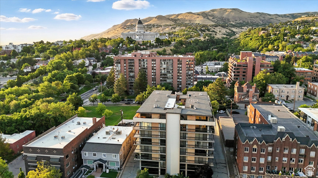 Drone / aerial view of mountains